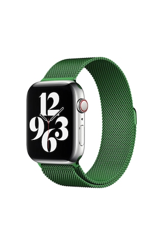 Vaveni Watch 38mm Uyumlu Metal Mıknatıslı Kordon - Yeşil Arz