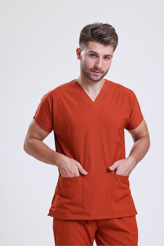 Likralı Üniforma Unisex Kiremit