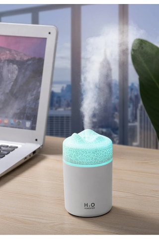 Humidifier 300 Ml Ultrasonik Hava Nemlendirici Volkanik Buhar Makinesi Ve Aroma Difüzörü