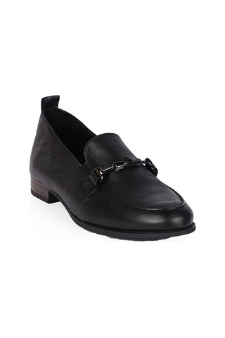 Mammamia D24ya-3470 Kadın Deri Loafer Ayakkabı D24YA-3470-R7307 Siyah
