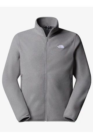 The North Face Glacier Fleece Full Zip Hiking Fleece Erkek Polar Gri