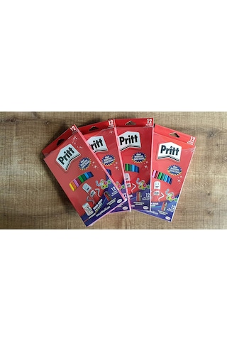 Pritt Mum Pastel Boya Crayon Karton Kutu Silinebilir 12 Renk  1433