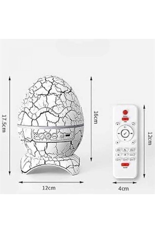 Gece Lambası Yumurta Işık Speaker Yeni Nesil Dinozor Yumurtası Görünümlü Renkli 98435297