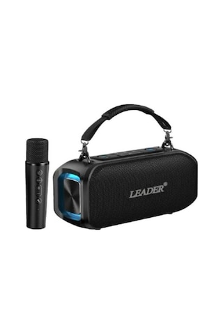 Leader Lp120 Ipx5 Rgb Bluetooth Usb Aux Fm Radyo Kablosuz Mikrofon Taşınabilir Toplantı Amfisi