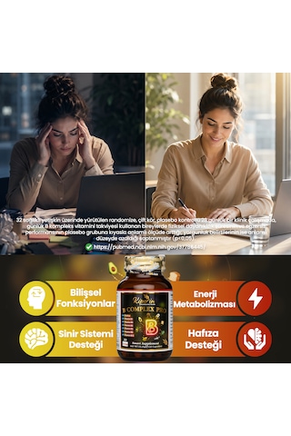 Kiperin B Complex Pro Yüksek Emilim B Vitamini Kompleksi 30 Kapsül