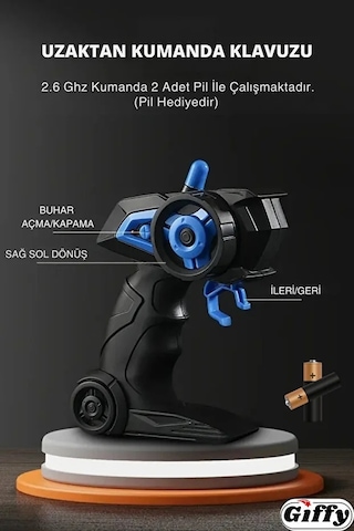 Uzaktan Kumandalı Rc Kamyonet ,yük Taşıma Aracı ,sesli ,ışıklı ,şarjlı , Pil Hediyeli ,2.4 Ghz Araç Mavi