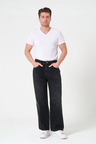 Barmore Super Baggy Fit Jean Unisex Siyah