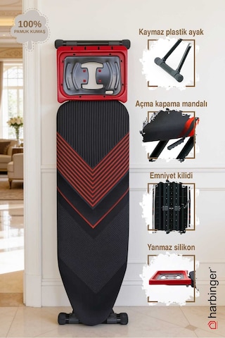 Harbinger Mm375 Titanboard Yeni Model Ütü Masası Kırmızı