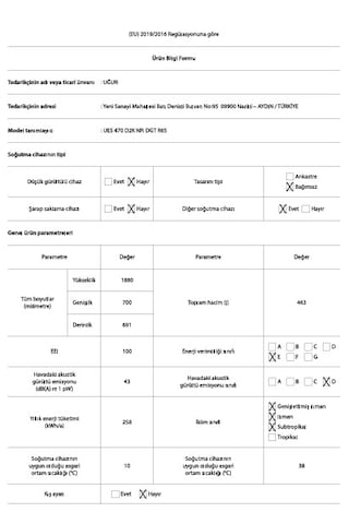 Uğur UES 470 D2K NFI DGT R65 463 L Üstten Donduruculu Buzdolabı