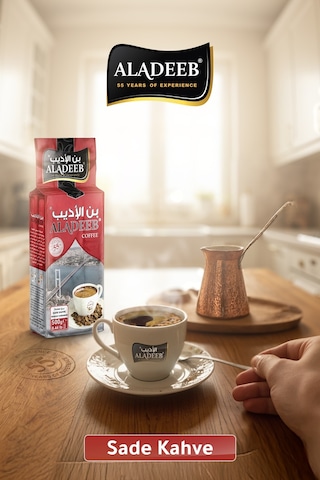 Aldeeb Kahvesi Sade Türk Kahvesi Orta Üstü Kavrulmuş 500 G