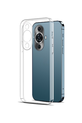 Huawei Nova 12s İle Uyumlu Kılıf Şeffaf Kamera Korumalı Esnek Silikon Telefon Kılıfı Kapak