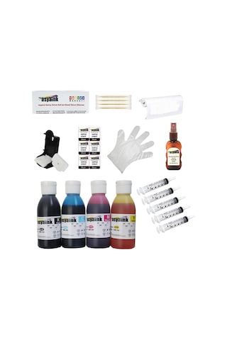 Hp 338 / 336 / 343 Uyumlu 4x100ml Uyumlu Kartuş Dolum Set