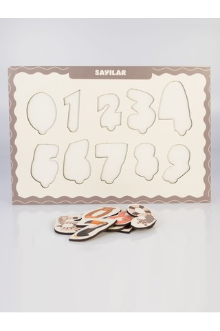 CapellaWoodWorks BulTak Puzzle Oyunu Eğlenceli Hayvanlı Sayılar R