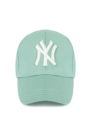 Unisex 2'li Set Pembe ve Mint Yeşili Ny New York Beyzbol Şapka - Unisex Pembe - Mint