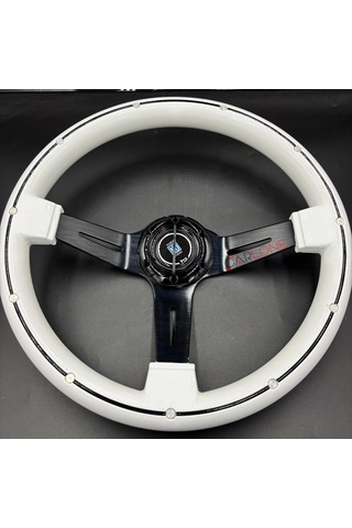 Nardi Model Beyaz Renk Spor Direksiyon Ortası Siyah Çizgili Model Karma