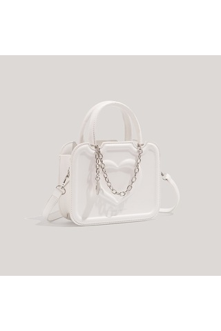 Charhp&kejnt Çok Yönlü Moda Çapraz Askılı Çanta Küçük Kare Çanta Beyaz