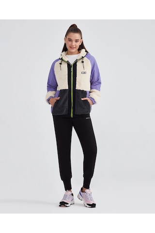 Skechers W Outdoor Fleece Full Zip Sherpa Kadın Off White Ceket S232311-102 Beyaz