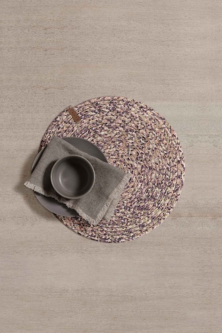 Koza Home Cesta El Yapımı Örgü Mor Supla 37x37 4021 Mor