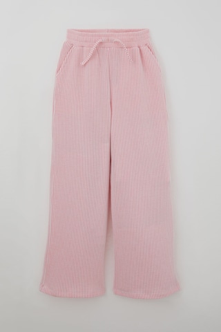 Breeze Kız Çocuk Pantolon Çizgi Detaylı Bağcık Aksesuarlı 8-14 Yaş , Pembe