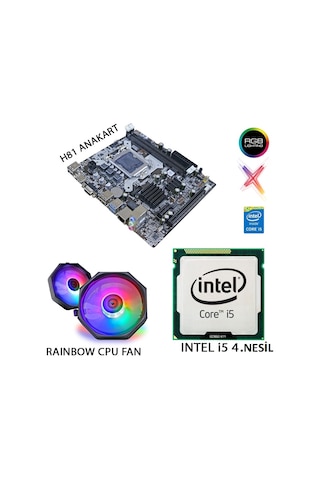 I5 4.Nesil İşlemci/1150 Pin Anakart/ Cpu Fan