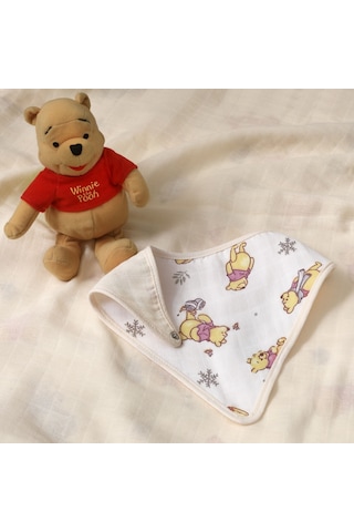 Disney Winnie Pamuk Lisanslı Müslin Bandana Çok Renkli