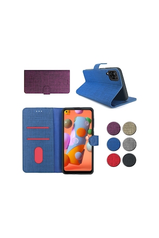 Huawei P40 Lite Kilif Fitcase Fabric Kapakli Cüzdanli 438058952