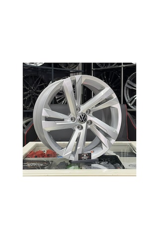18 İnç 5x112 Vw Golf T-roc Jetta Caddy Rline Silver Jant Modeli 4adet