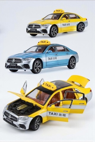 95378 Sesli Ve Işıklı Çek Bırak Kapıları Açılan Oyuncak Taxi Bir Adettir