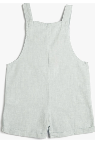 Koton Keten Tulum Şort Kanguru Cepli Gri 3smb40058tw 3SMB40058TW049 Gri