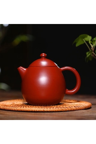 El Yapımı Çay Tencere Ejderha Yumurta Mor Kil Çaydanlık Güzellik Su Isıtıcısı Ham Cevher Dahongpao Butik Çayware Çaydanlıklar Altın - Beyaz