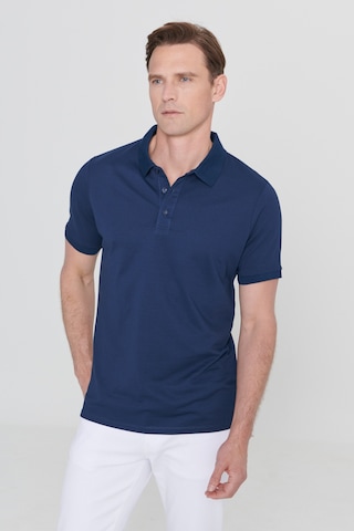 AC&Co / Altınyıldız Classics Erkek Lacıvert-acık Bej Beyaz-acık Sıyah Slim Fit Dar Kesim 3 'lü Kıvrılmaz Polo Yaka Tişört Çok Renkli