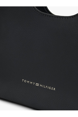 Tommy Hilfiger Th Logo Detaylı Kadın Mini Tote Çanta-12068 Siyah