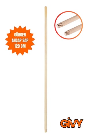 Givy Ahşap Fırça-çekpas Sapı 120 Cm Gürgen Sap