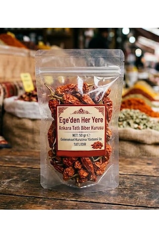 Ankara Tatlı Biber Kurusu 50 Gr. 23-30 Adet Arası Ankara Tatlı Biber Kurusu Kızartmalık Ve Yemeklik