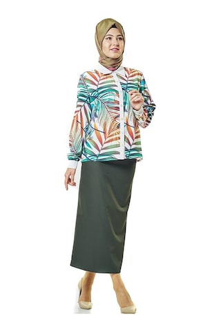 Soralline Kadın Kalem Etek 770 Haki Haki