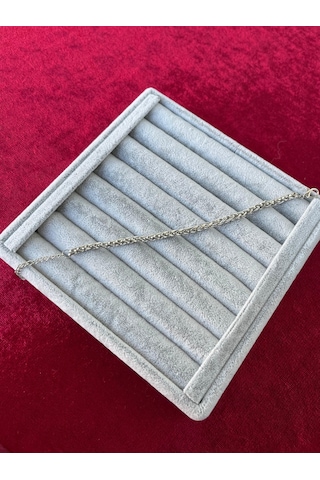 Unisex Angelus Model 3mm Kalın Kararmaz Unisex Bileklik Gümüş Kaplama Gümüş