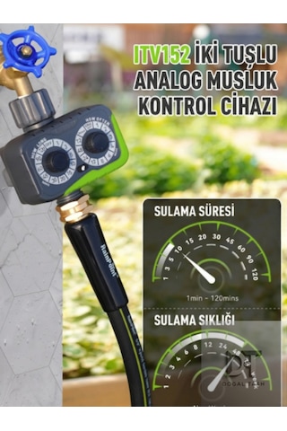 Bahçe Sulama Zamanlayıcısı Musluk Tipi Pilli Elektronik Analog Zamanlayıcı Yüksek Kalite
