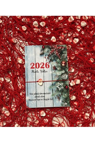 Yılbaşı Yeni Yıl Dilek Bilekliği 2026 Özel Tasarım Kartlı Hediyelik 10 Adet
