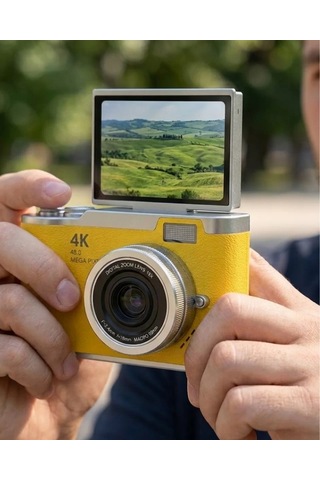 Northcity 4k Vlog Kamera 48 Mp - Selfie Ve Zoomlu Dijital Kamera