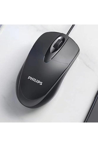 Philips Spk 7105 Kablolu Usb 1000 Dpi Optik Mouse Siyah