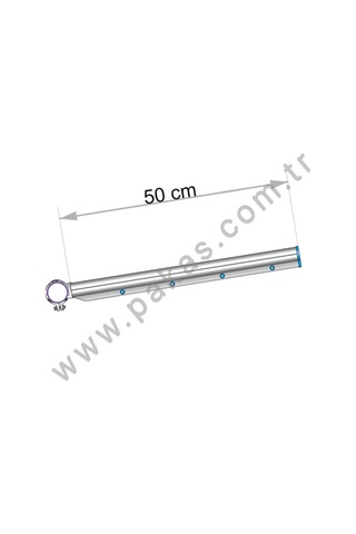 Pakas Pks-01-I Balkon Çamaşır Kurutma Askısı Yuvarlak Inox Gümüş
