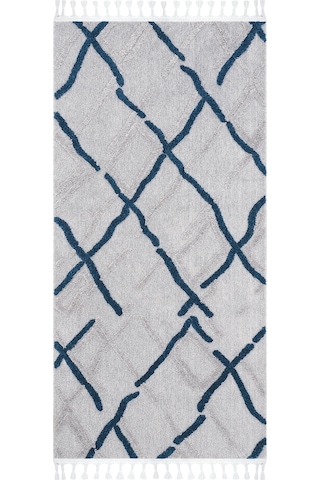 Cool Halı Palazzo Gri Mutfak Halısı Yumuşak Bukle Tezgah Önü Leke Tutmaz Kabartmalı İskandinav Halı