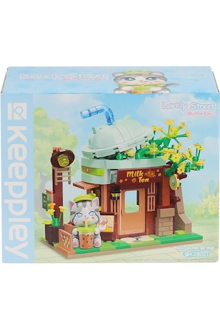Kp-28021 Keeppley Milk Tea Shop Blok Seti -vagon Life