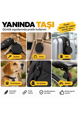 Akıllı  İos Android Uyumlu Anahtarlıklı Eşya Bulucu Bluetooth Akıllı  Tekli Paket