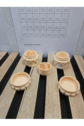 Portatif İlaç Kutusu Bej