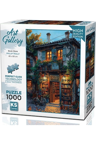 Ks Games 1000 Parça Kitapçı Dükkanı Puzzle - Phillip Trully
