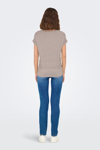Only Bayan T Shirt 15206243 Vizon-beyaz Vizon-beyaz