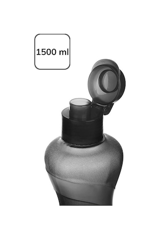 Go İthalat 1500ml Kapasiteli Sporcu Tipi Suluk Pratik El Matarası Açık Mavi