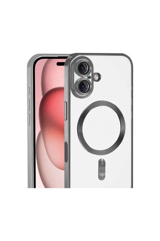 Apple Apple iPhone Uyumlu 17 Kross Magneticsafe Kapak - Titan Gri