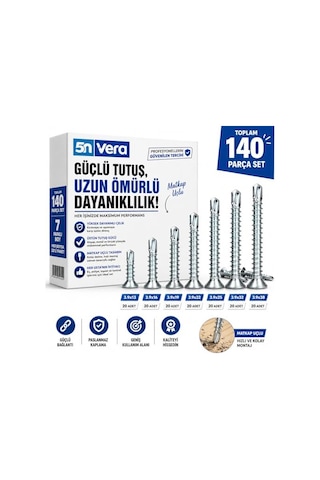 3.9 Akıllı Vida Matkap Uçlu Vida Seti 3.9x13 3.9x16 3.9x19 3.9x22 3.9x25 3.9x32 3.9x38 Kendinden Delici Sac Ve Metal Montaj Vidası